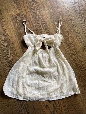 Princess Polly Cream Floral Dress